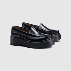 Black Platform Loafers